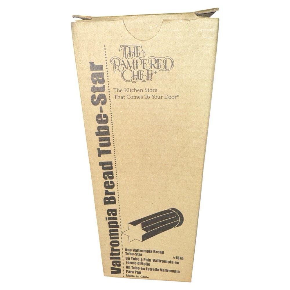 NEW The Pampered Chef Valtrompia Bread Tube Star Shape #1570 Kitchen Baking Ware